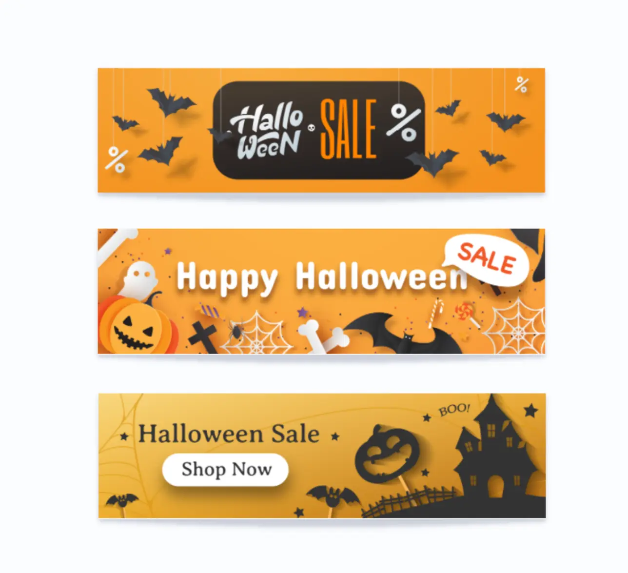 Halloween banners sale