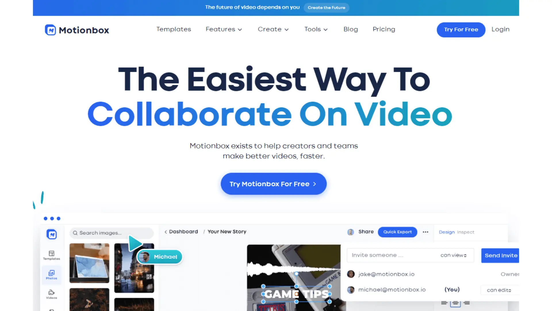 Motionbox is a video design platform