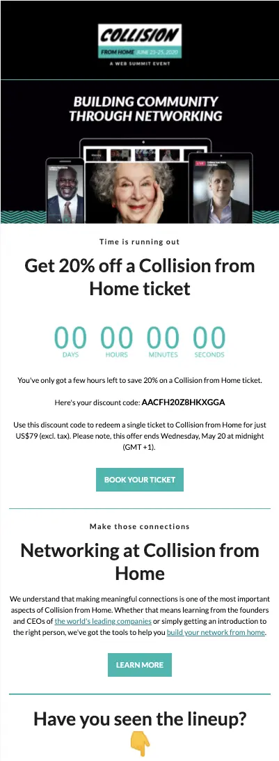 Collision’s special offer 