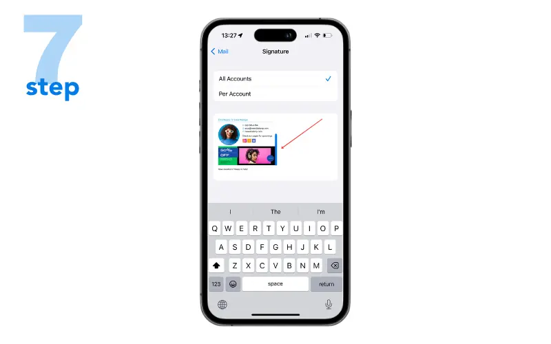 iphone email signature