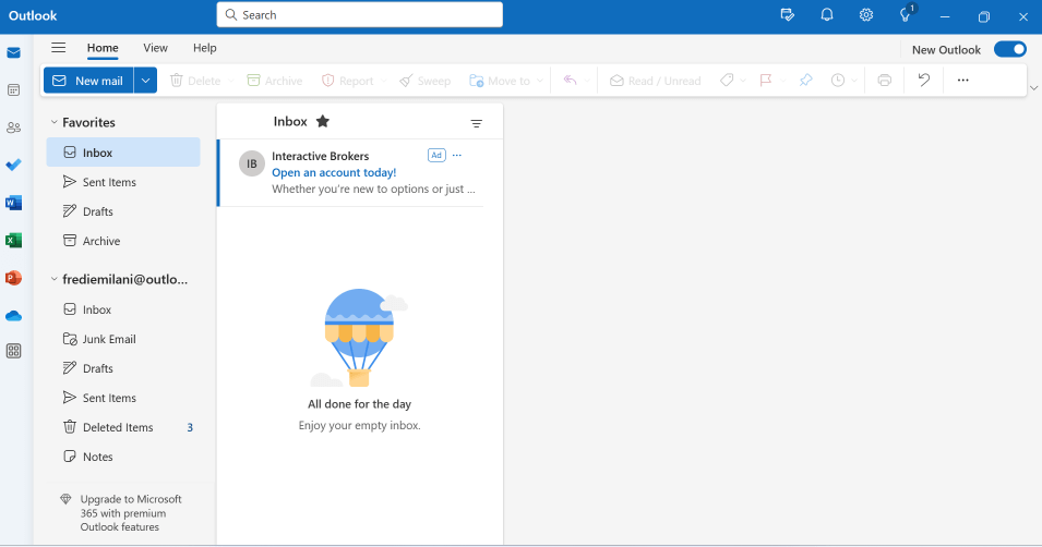 Outlook Windows app