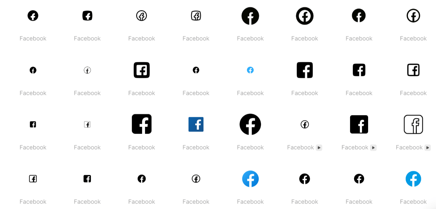 social icon sets in various formats