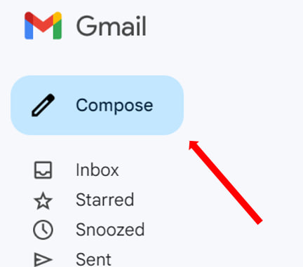 Create New Letter Button In Gmail