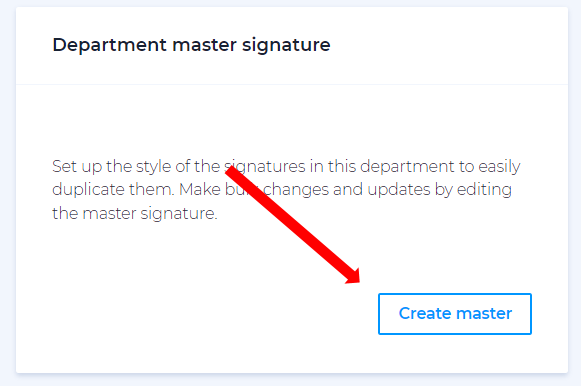Master Template Feature