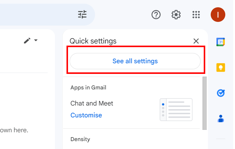 See All Settings Button