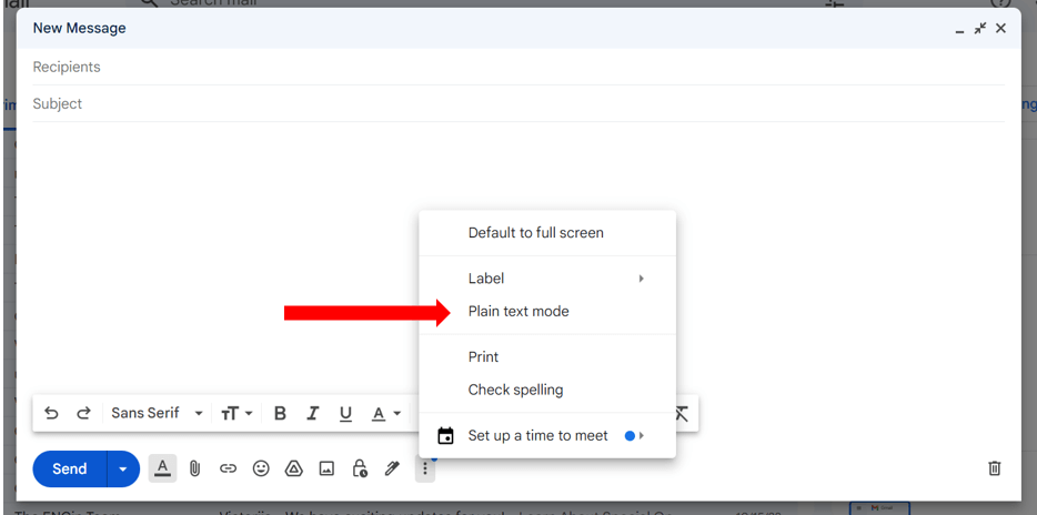 Gmail Plain Text Mode
