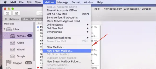 NewMailBox Settings Of AppleMail
