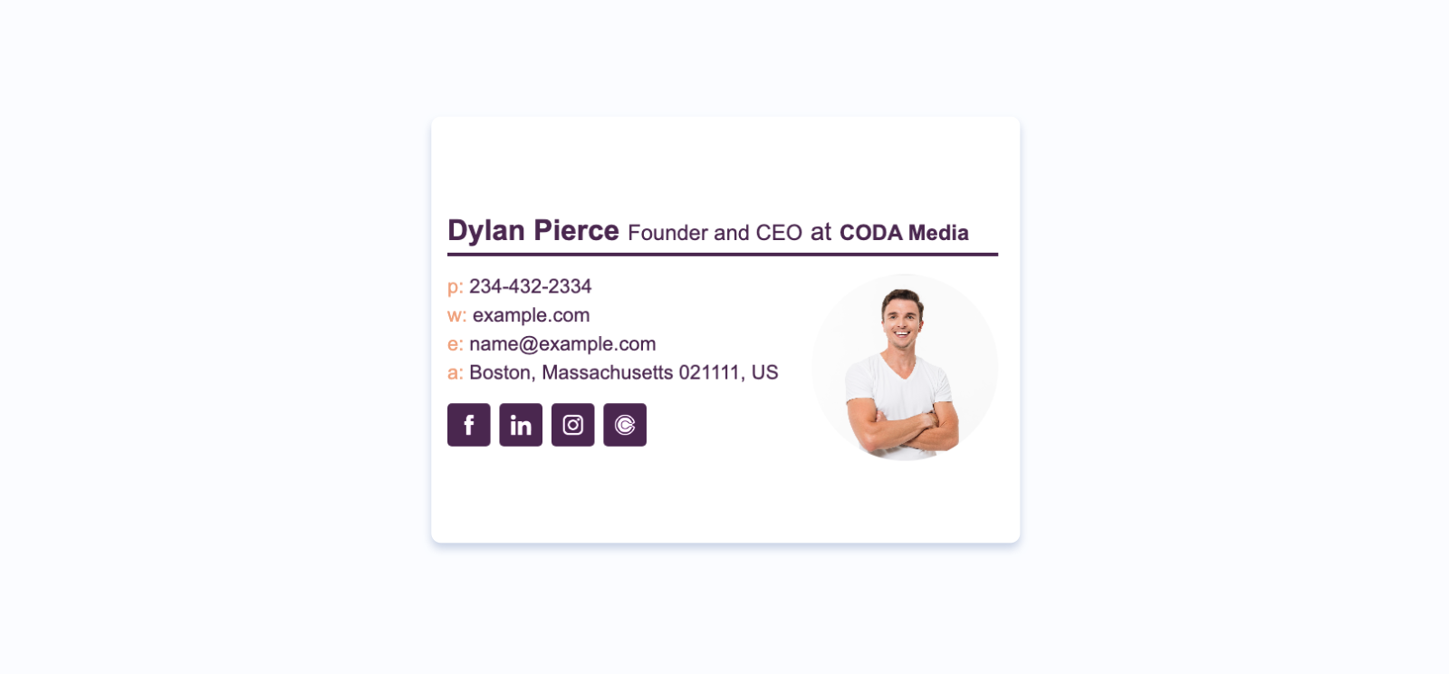Add social icons to your email footer