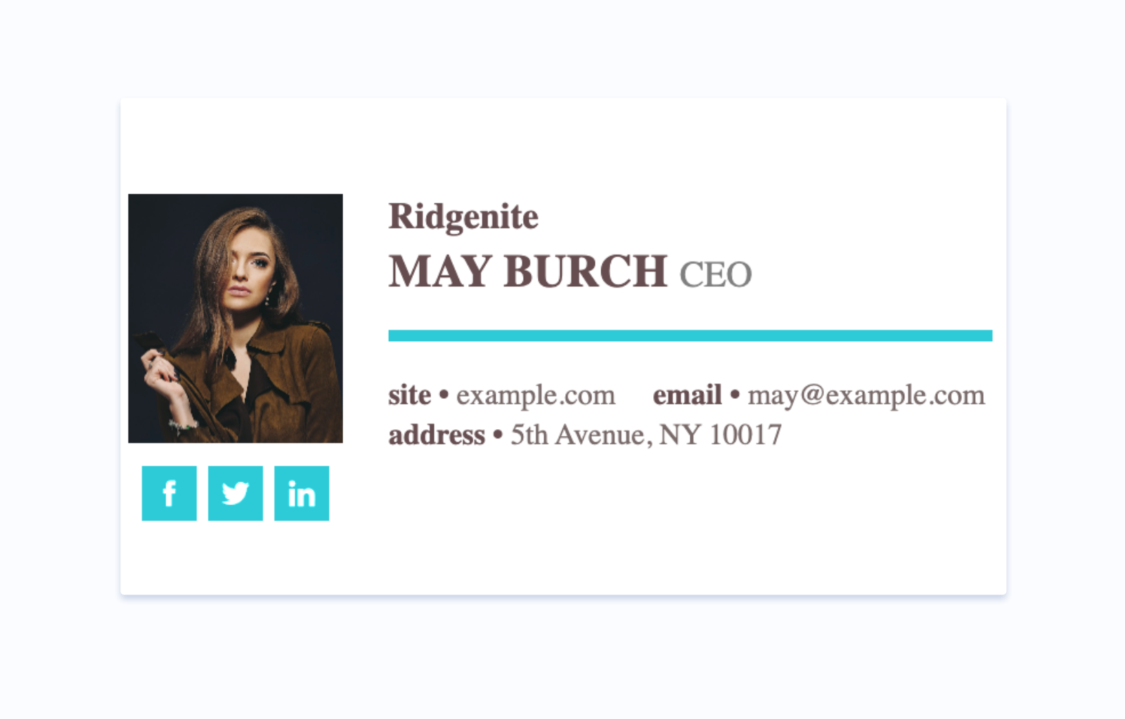 Add your photo or logo to the business email footer