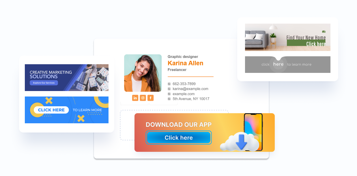 Website or mobile app promotional banner