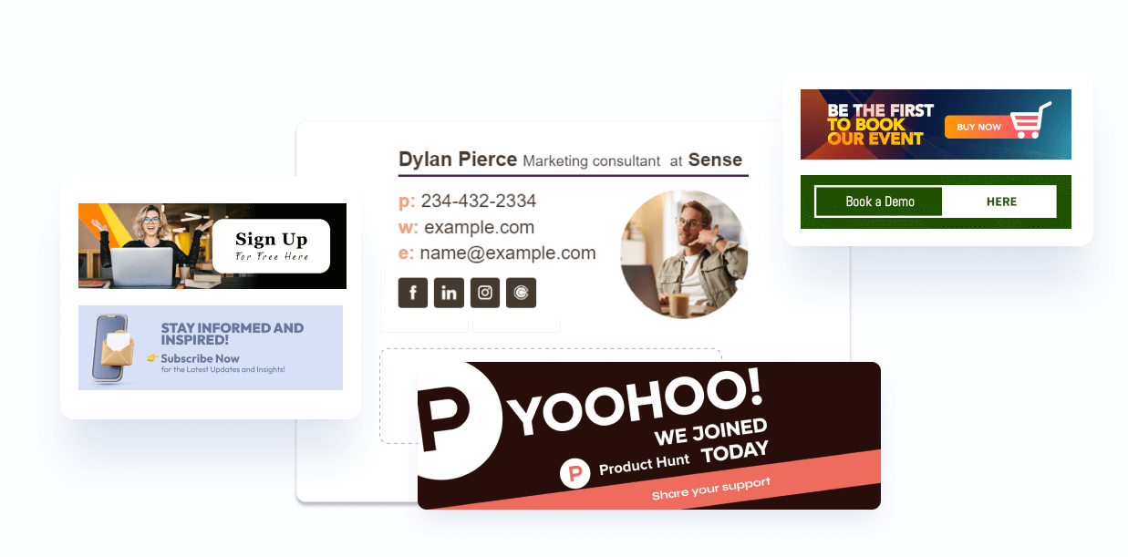 banners to tell about your new product launch or service announcement