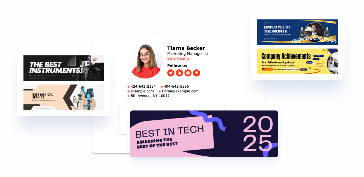 awards n email signature banner