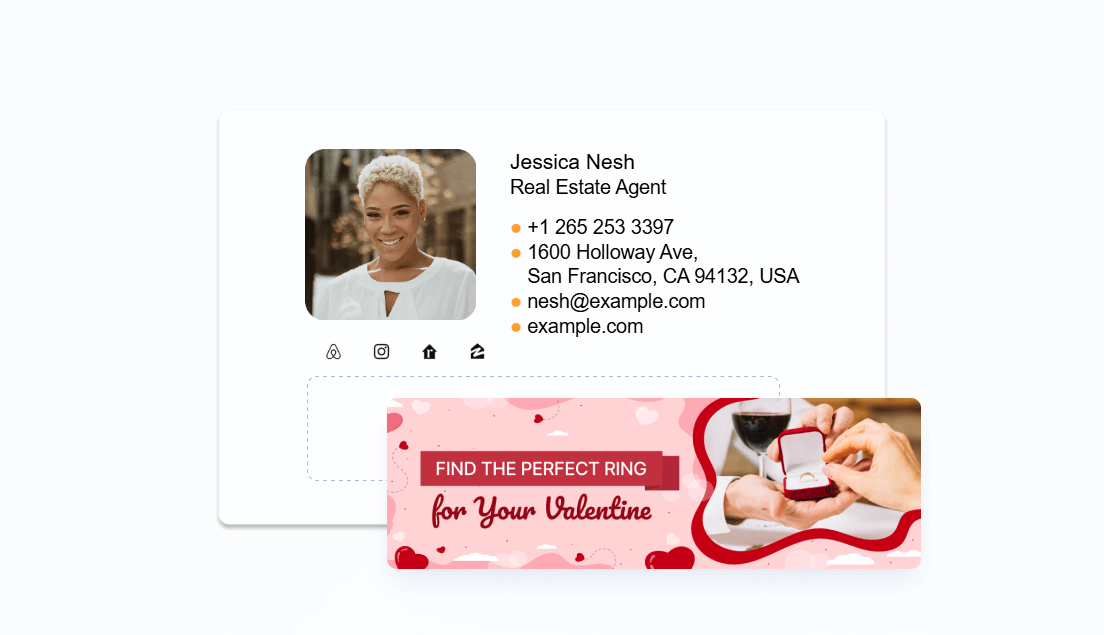 email signature valentine