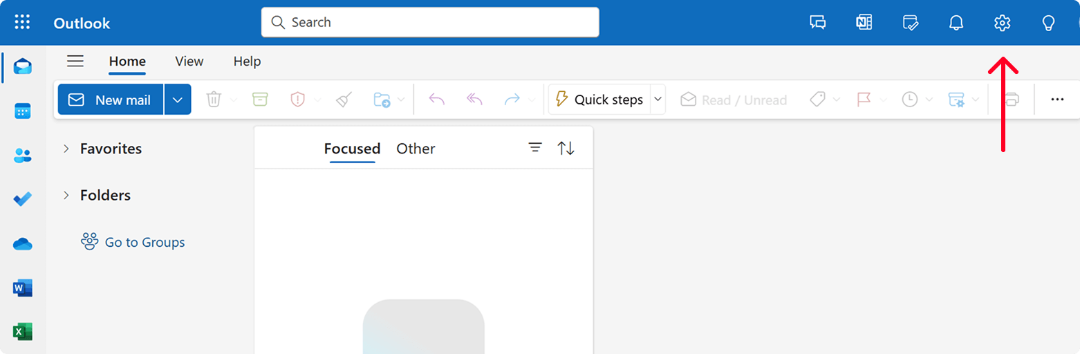 Open your browser and head to Outlook.com