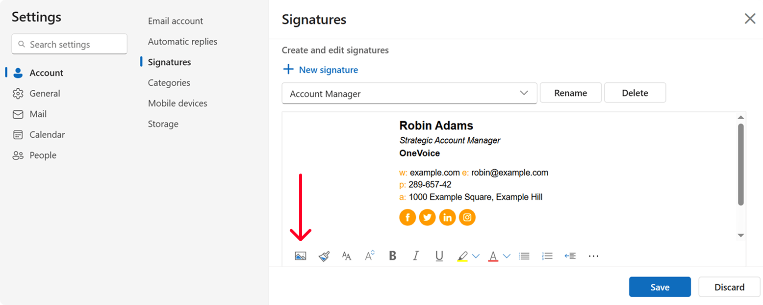 Add an Image to Your Outlook 365 Signature