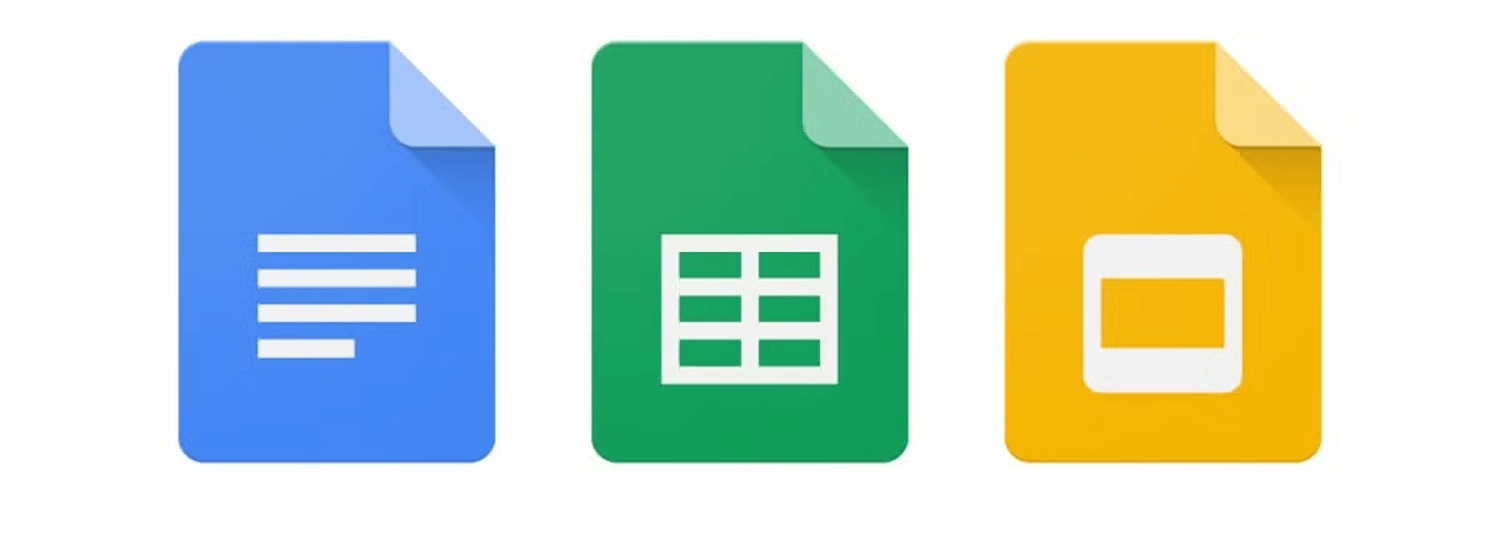 Google Docs, Sheets, Slides