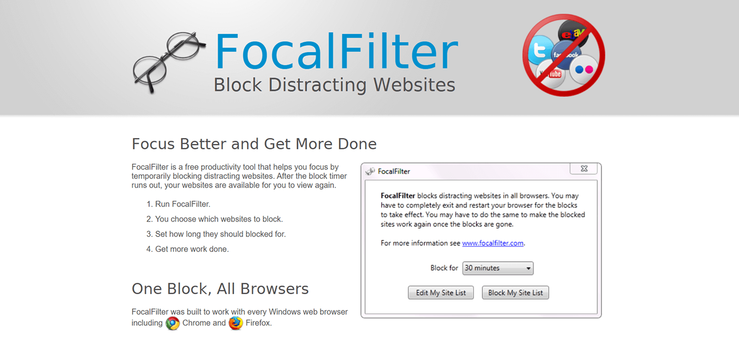Focal filter