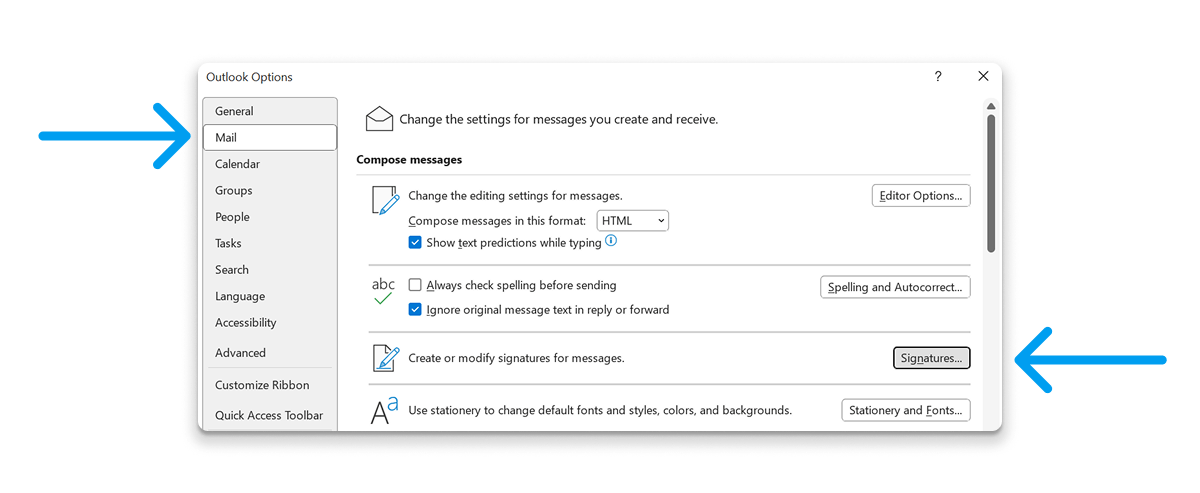 Importing to a New Outlook Profile