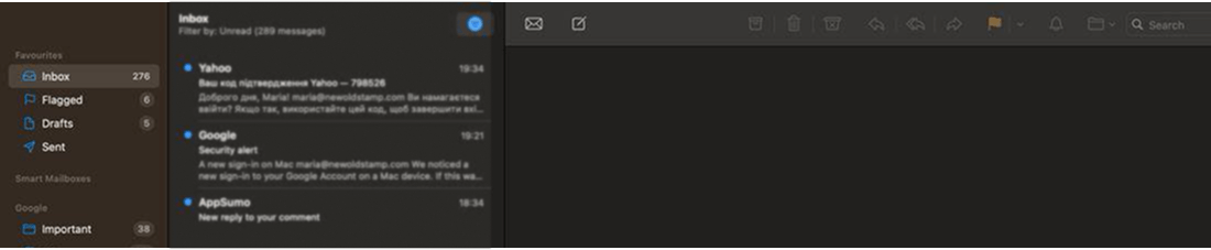 opem mail mac os