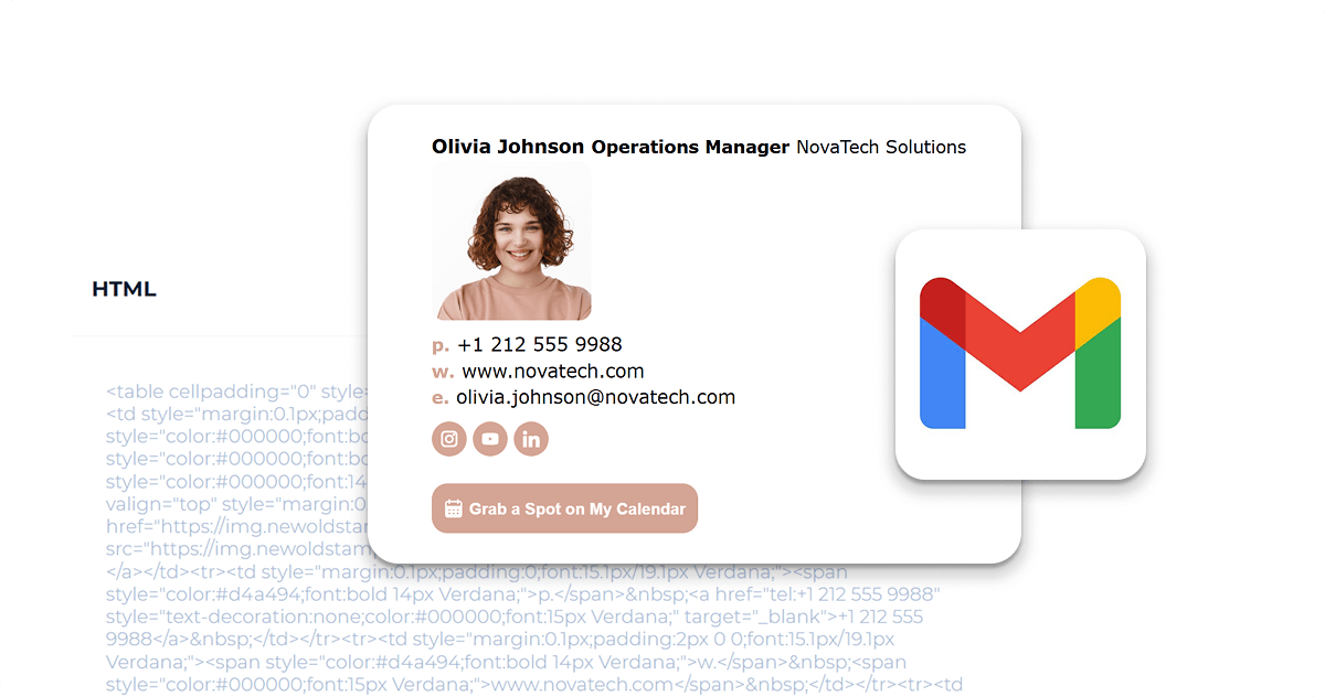 Whats an gmail html signature