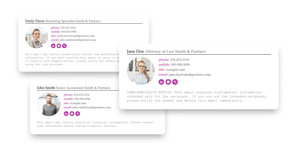 Email Disclaimer Newoldstamp Examples