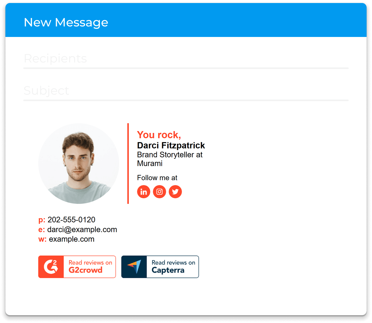 Email Signature in Mail Example