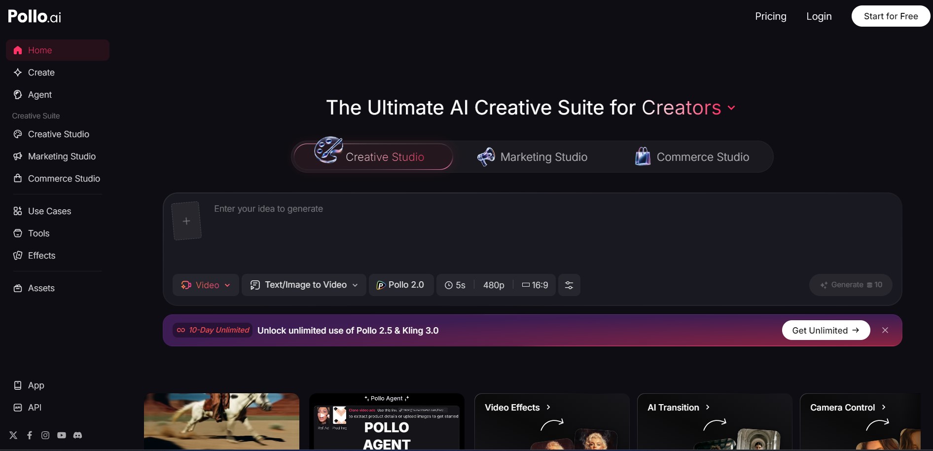Pollo.ai-landing-page
