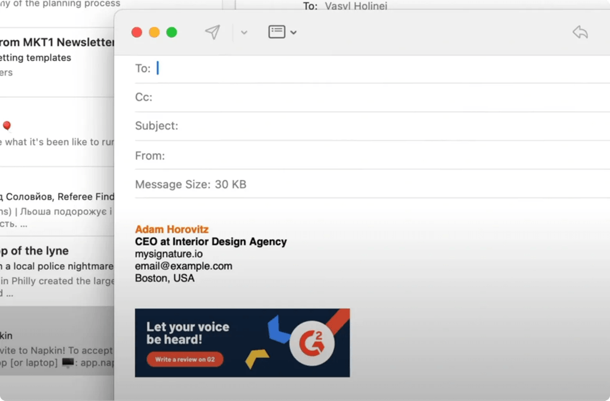 Save Apple Mail Signature