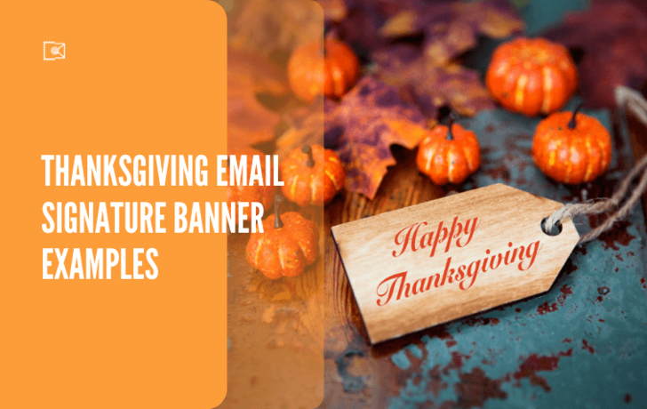 Happy Thanksgiving Email Signature Banner Examples, Send Greeting on Thanksgiving 