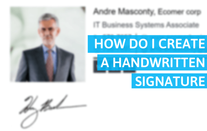 How Do I Create a Handwritten Signature