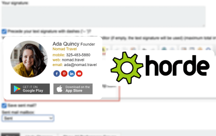 How to Create Email Signature in Horde