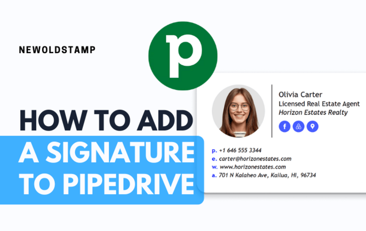 How to add a signature to PipeDrive