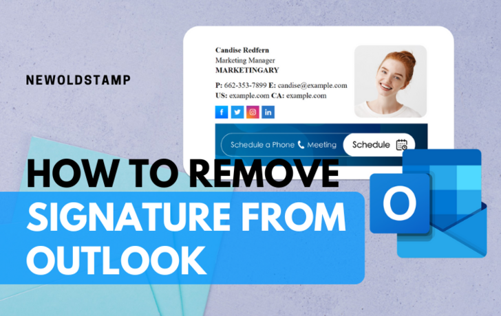 How to remove email signature from outlook | NewOldStamp