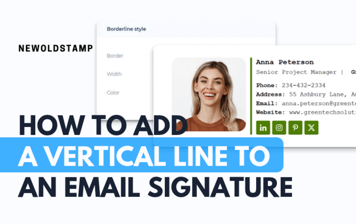 How to Add a Vertical Line to an Email Signature 