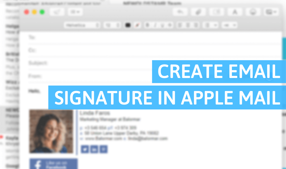 apple mail signature not showing up