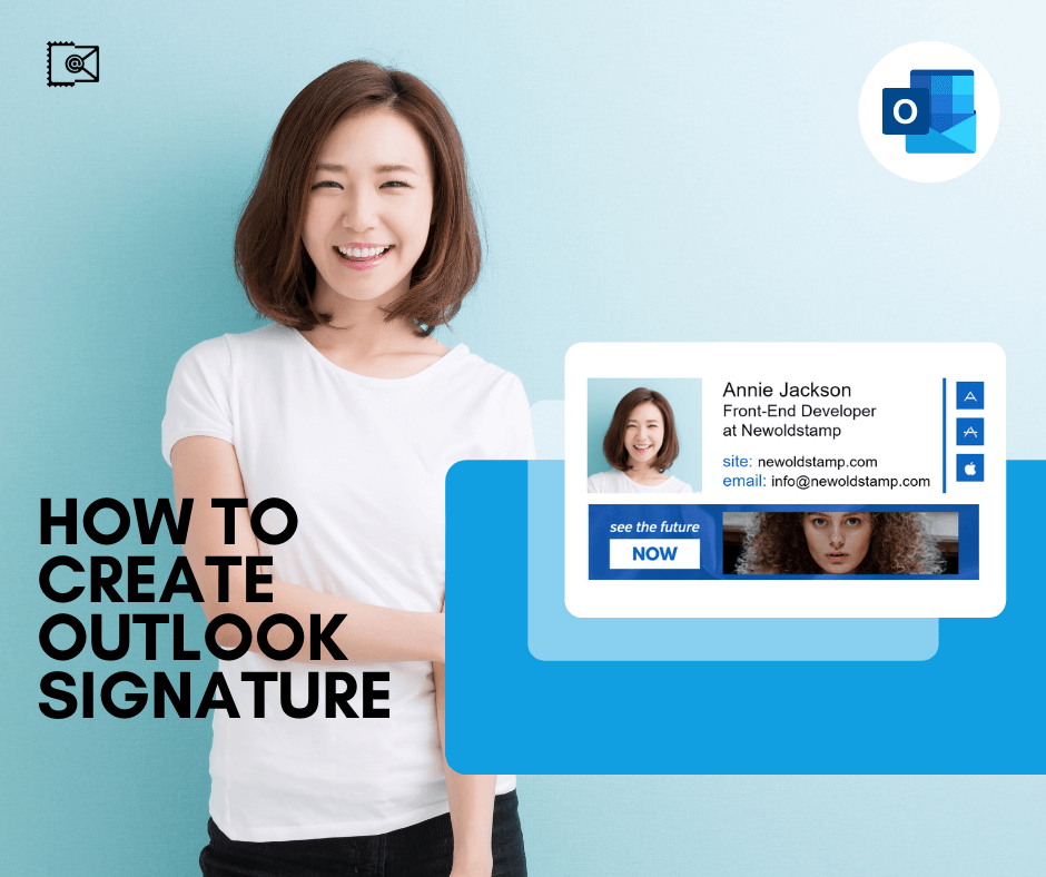 How to Create and Add Signature in Outlook - NEWOLDSTAMP