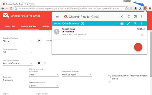 gmail checker chrome extension