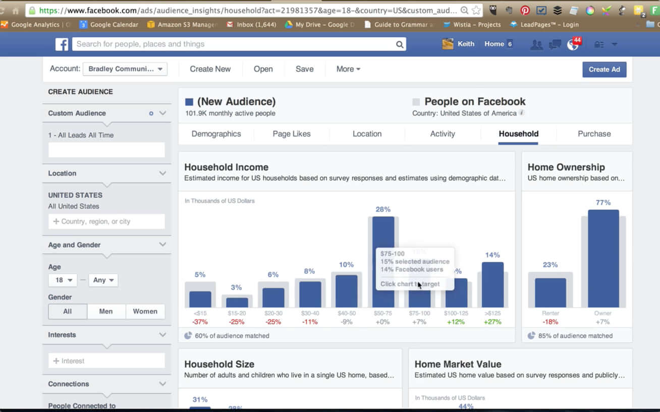 Facebook Audience Insights Tool