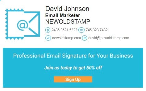 email signature banner