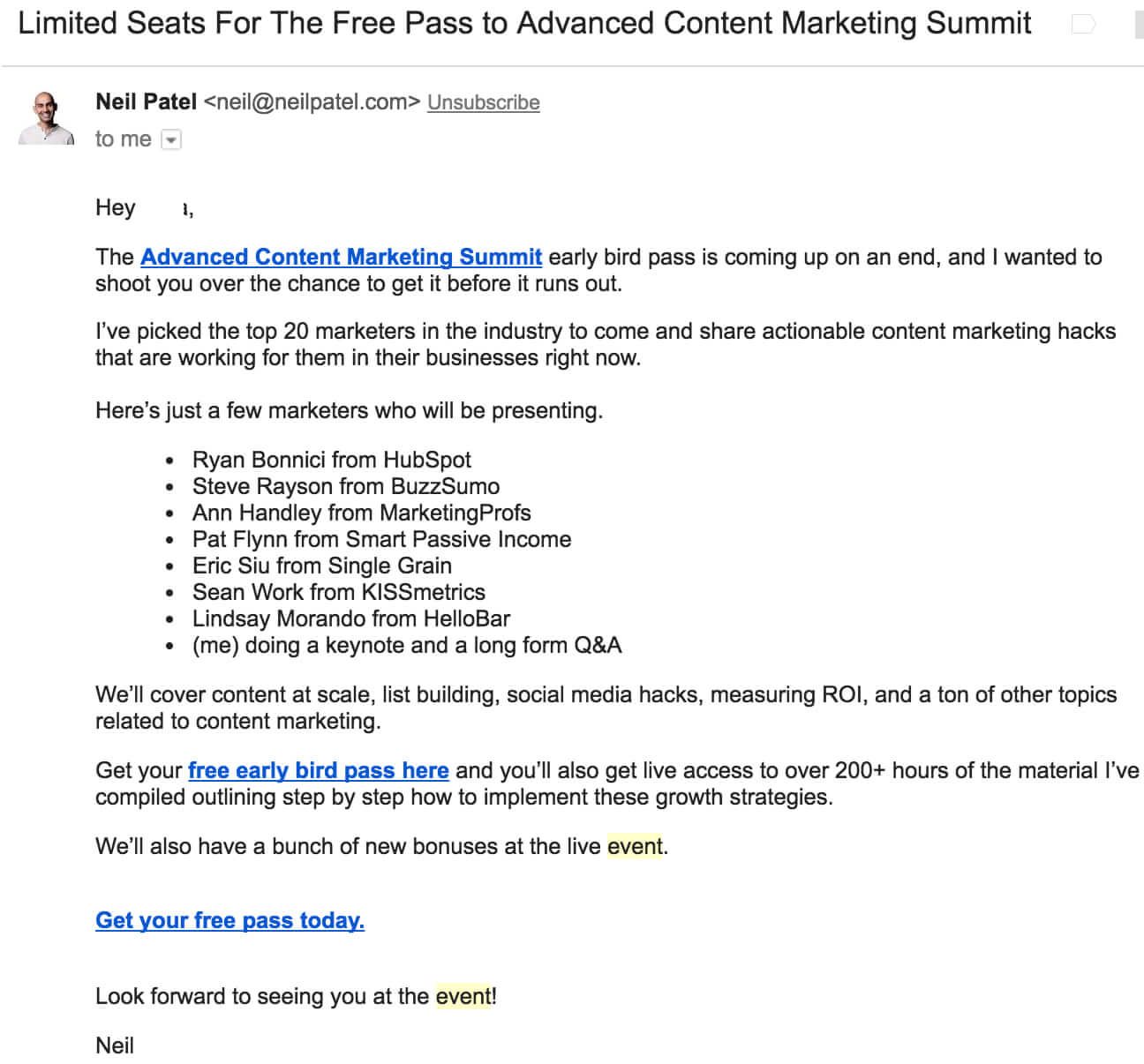 25 Real Examples of Event Invitation Emails - NEWOLDSTAMP