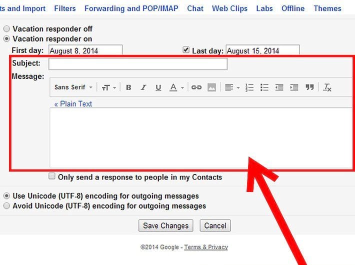 Gmail autoresponder