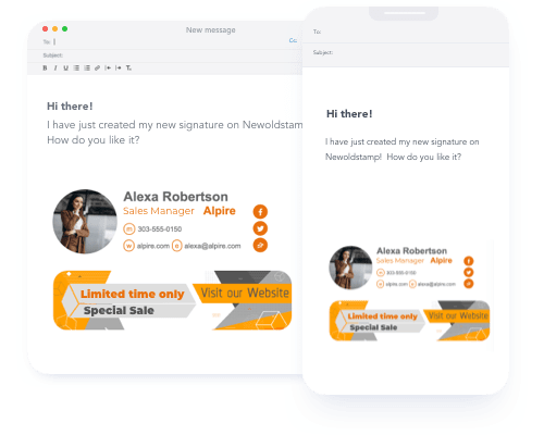 Cross-platform email signatures
