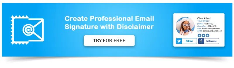 Create Email Signature with Disclaimer