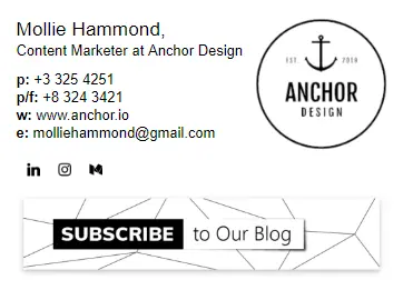 email signature examples for marketers with banner 