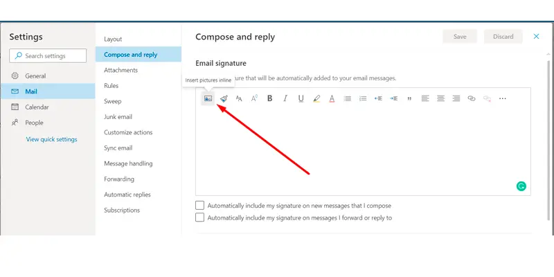 Add logo to your Outlook email signature