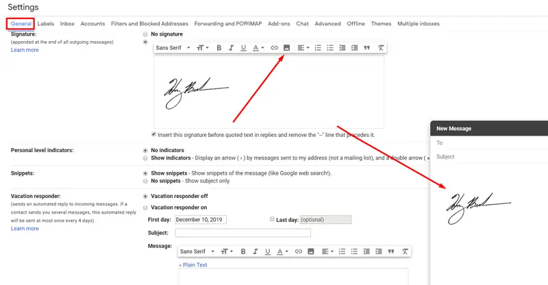 how to install handwritten signature to your email clients