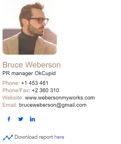 pr manager email signature example