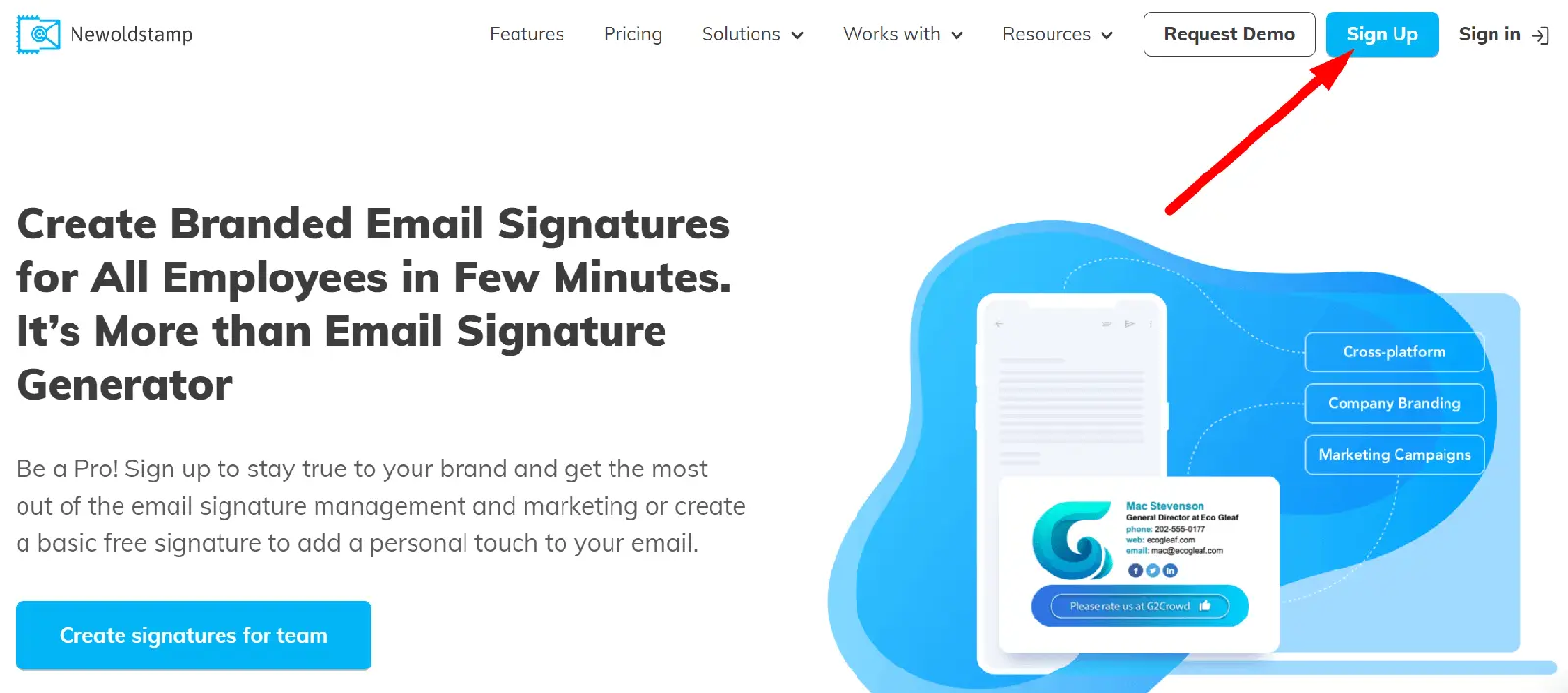 Newoldstamp email signature generator