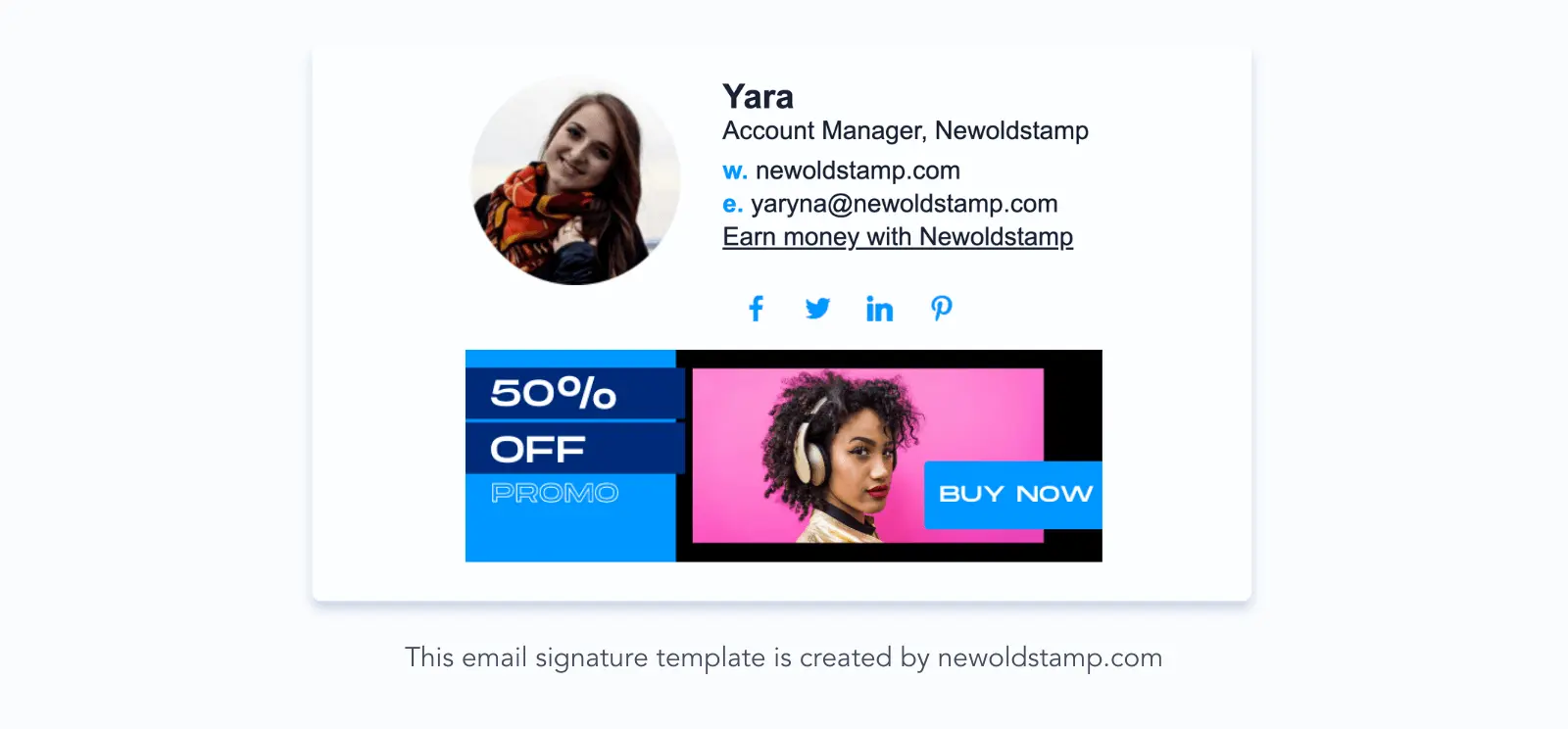 Email signature banner to increase sales