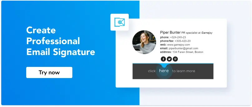 try now email signature generator